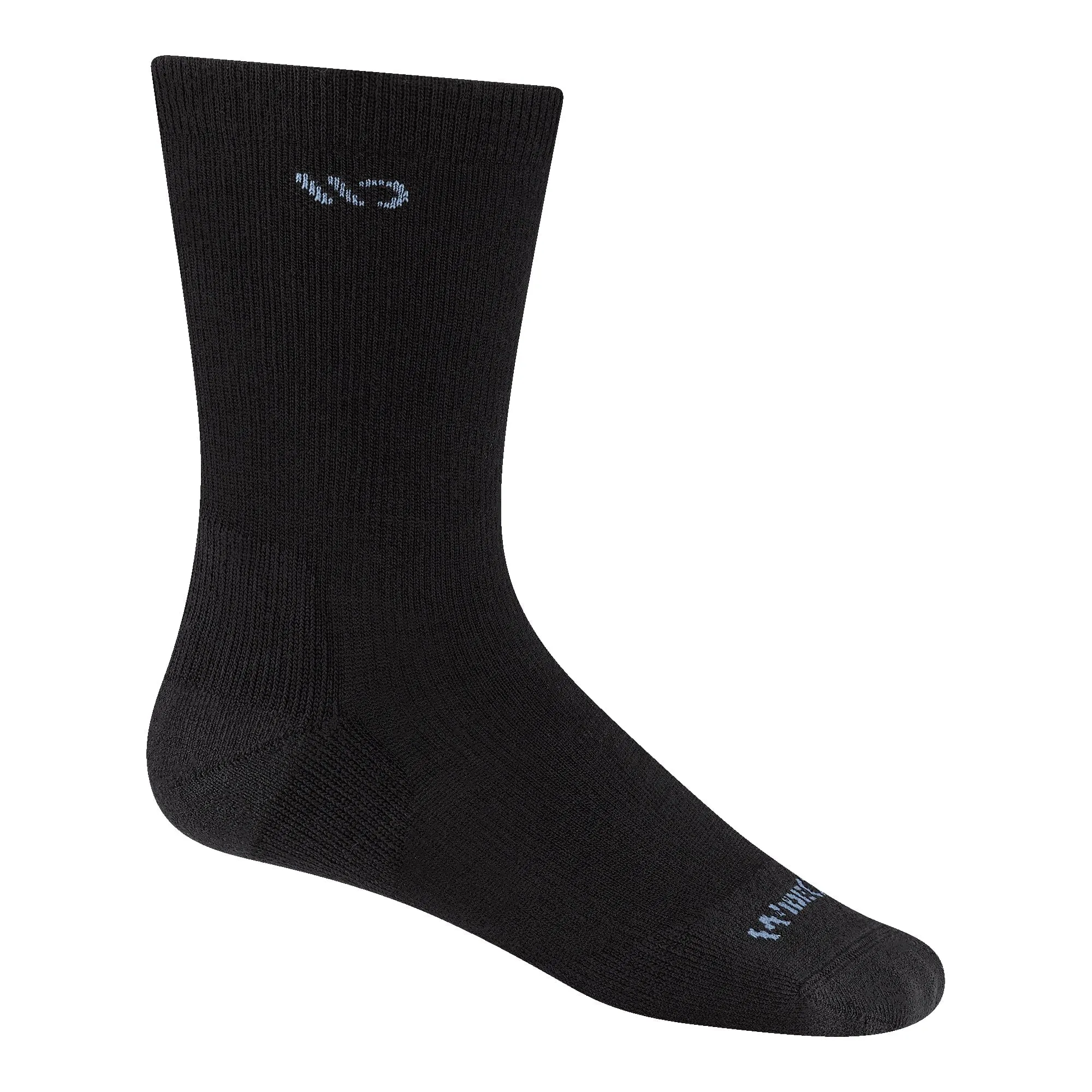 Wide Open Womens Solid Basic Cushioned Crew Socks
