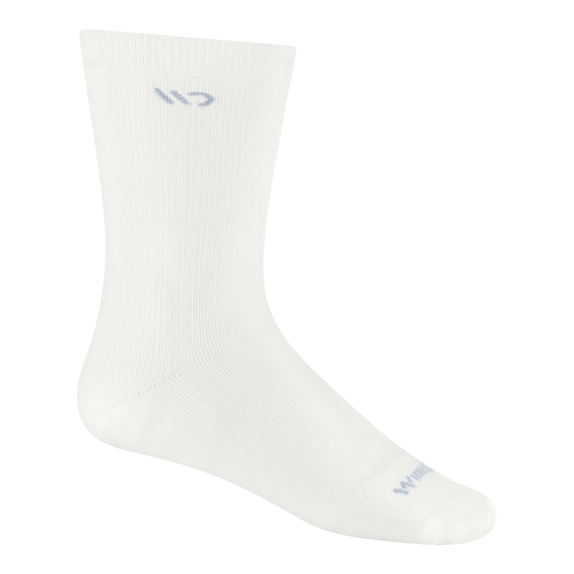 Wide Open Womens Solid Basic Cushioned Crew Socks