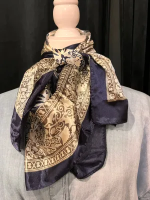 Wild Rag Blue Navy & Cream