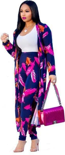 Women's 2 Piece Dashiki Pant Suit