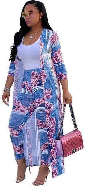 Women's 2 Piece Dashiki Pant Suit