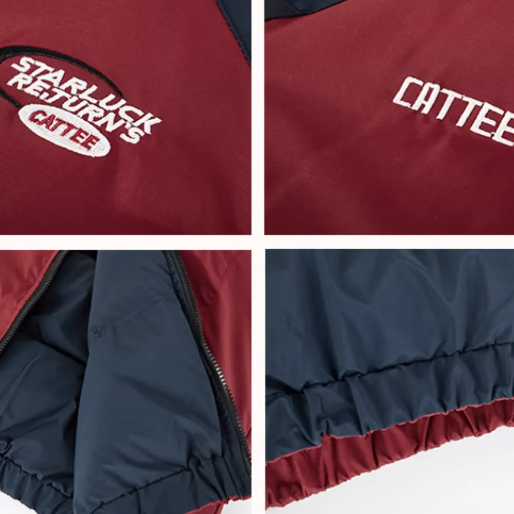 Women's American Contrast Color Reversible Coat