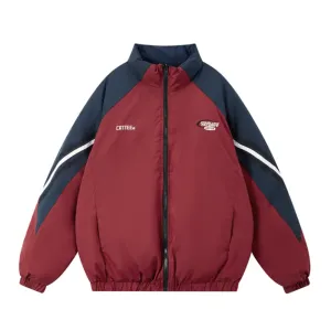 Women's American Contrast Color Reversible Coat