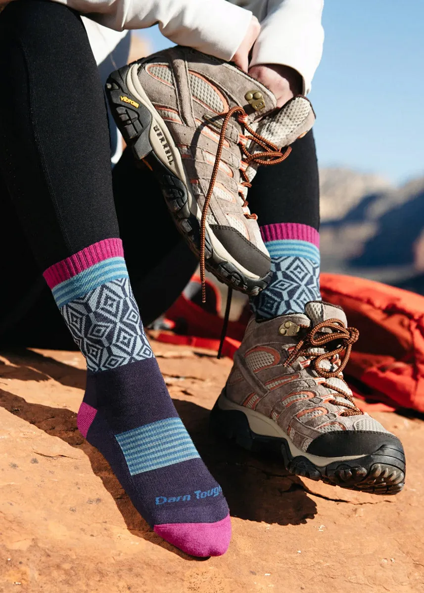 Women's Blackberry Sobo Light Cushion Wool Hiking Socks