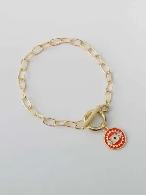 WOMEN'S CHAIN EVIL EYE BRACELET
