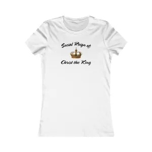 Women's Christian Catholic Christ the King traditional church Favorite Tee shirt