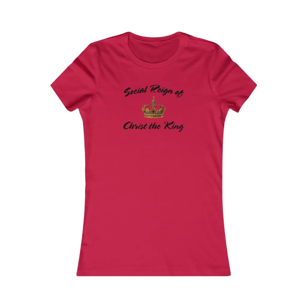 Women's Christian Catholic Christ the King traditional church Favorite Tee shirt
