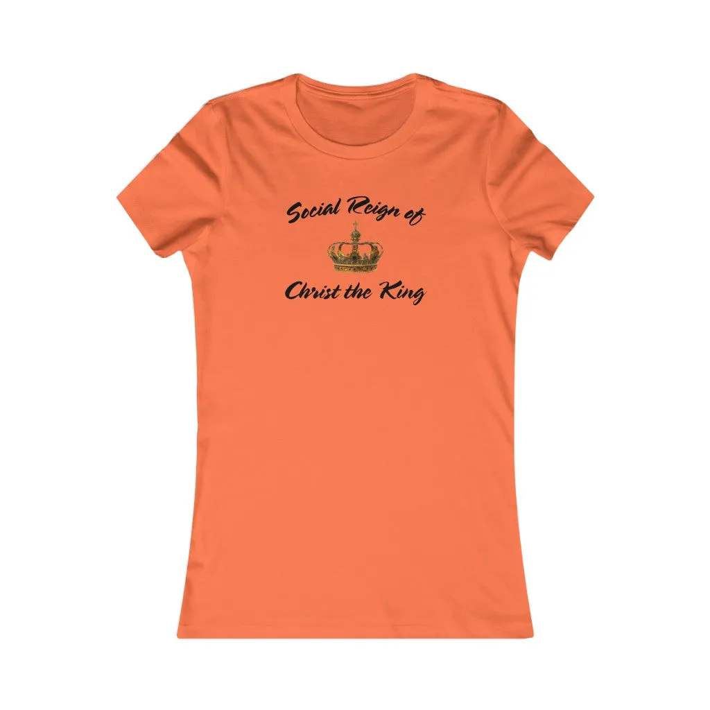 Women's Christian Catholic Christ the King traditional church Favorite Tee shirt