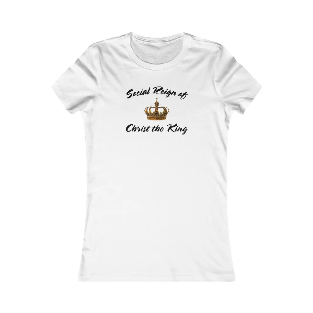 Women's Christian Catholic Christ the King traditional church Favorite Tee shirt