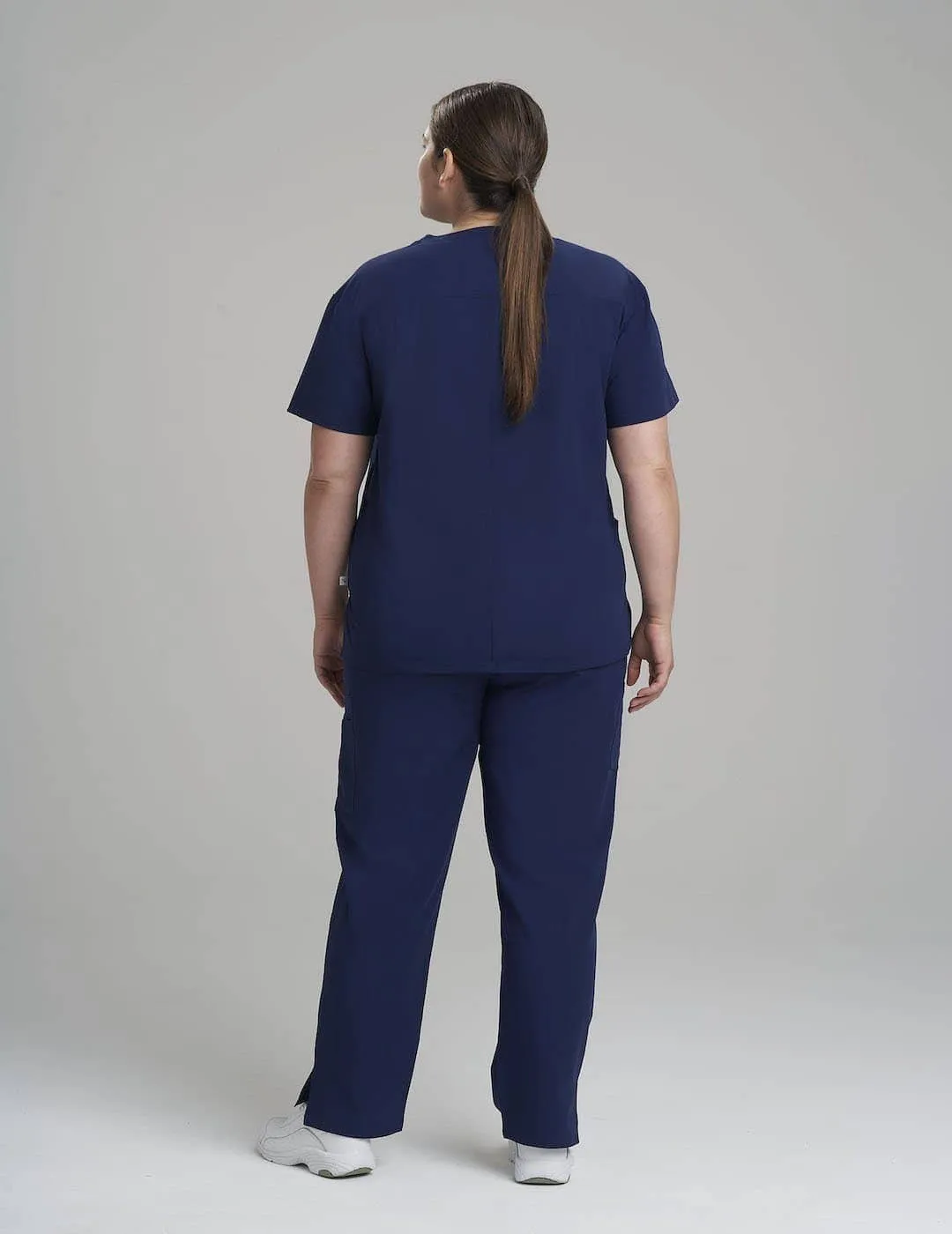 Womens Classic Scrub Top -  Navy