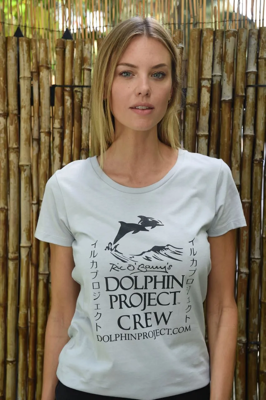 Women's Dolphin Project Crew Platinum Tee