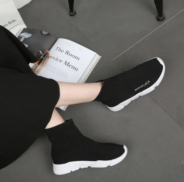 Women's Elastic Socks Sneakers Thick Sneakers Shoes Spring