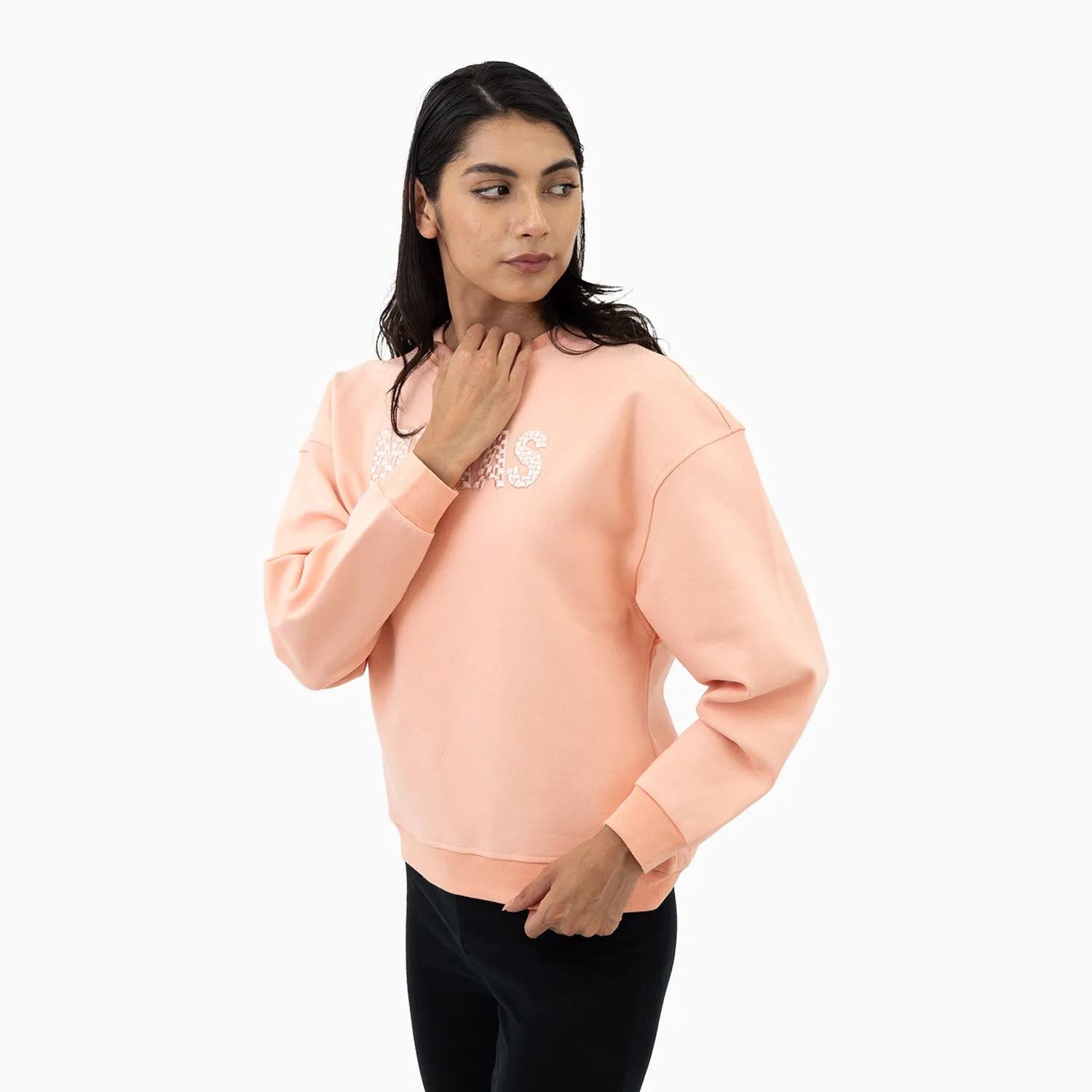 Women's Embroidery Crew Neck Sweatshirt