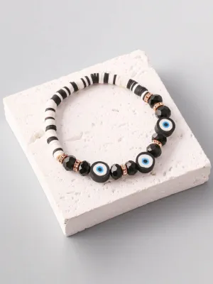 WOMEN'S FASHION ASSORTED COLORS EVIL EYE BRACELET