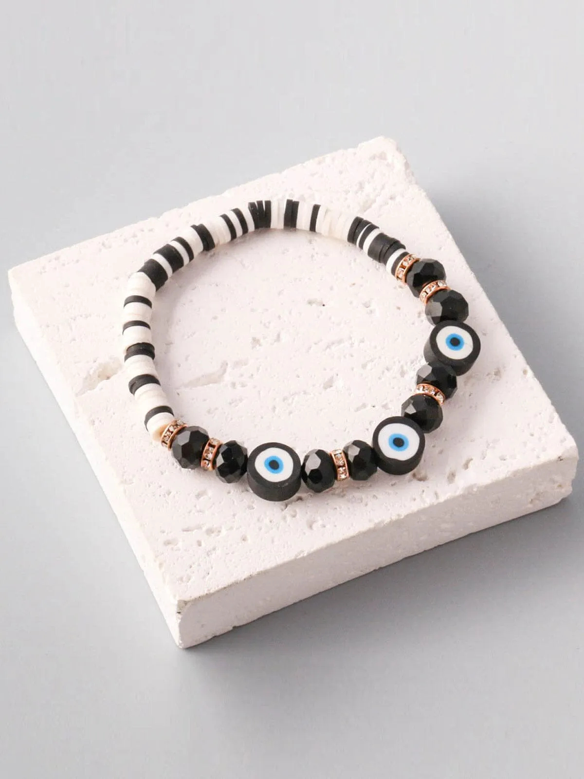 WOMEN'S FASHION ASSORTED COLORS EVIL EYE BRACELET