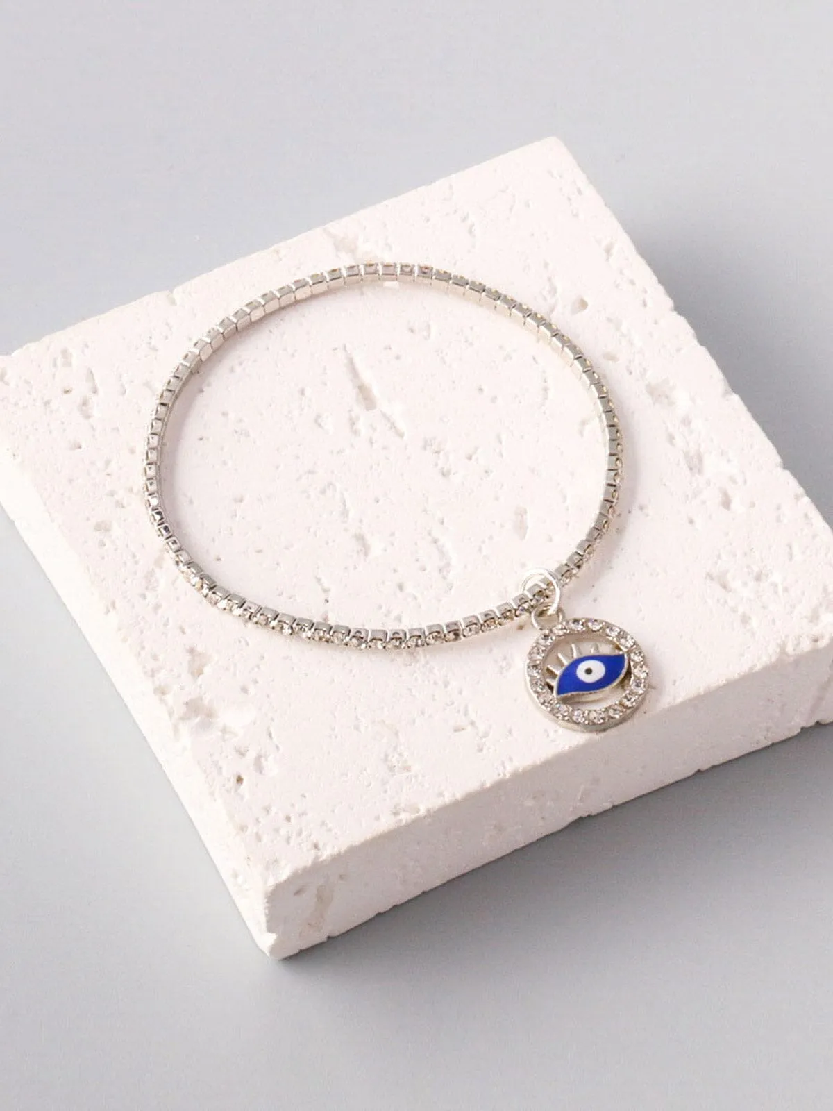 WOMEN'S FASHION GOLD & SILVER EVIL EYE BRACELET