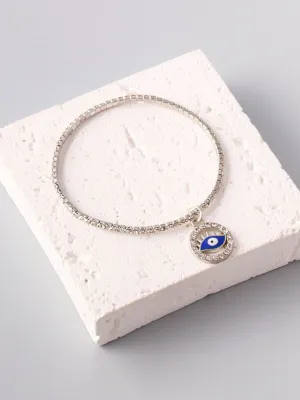 WOMEN'S FASHION GOLD & SILVER EVIL EYE BRACELET