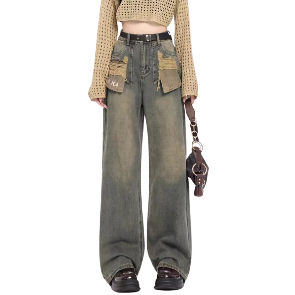 Women's Fashionable Irregular Jeans