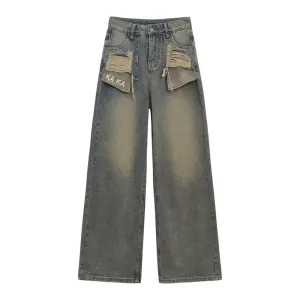 Women's Fashionable Irregular Jeans