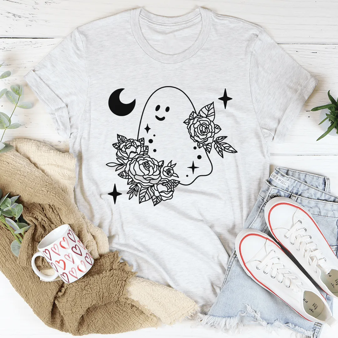 Women's Floral Ghost T-Shirt- 4 Colors
