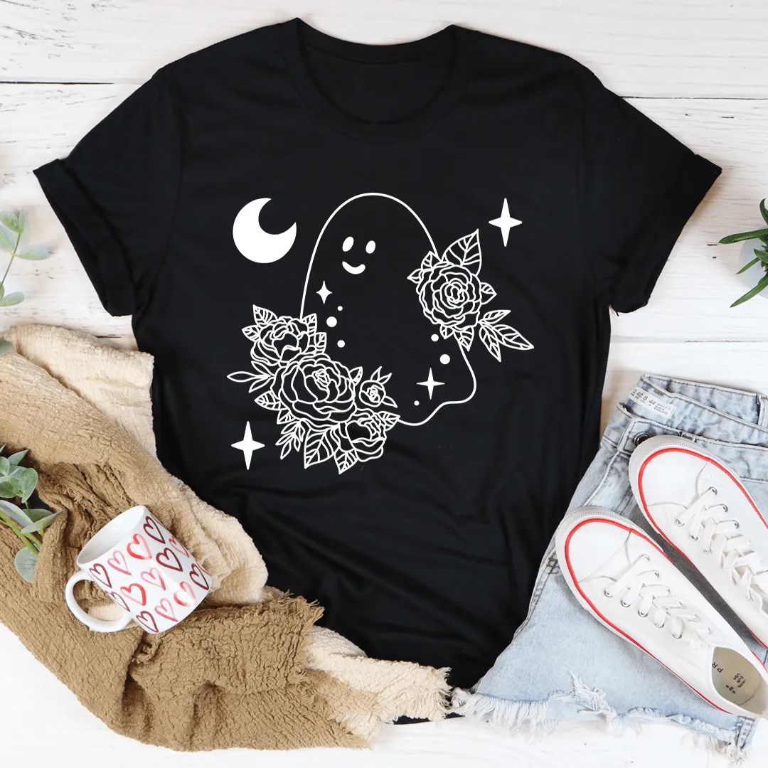 Women's Floral Ghost T-Shirt- 4 Colors