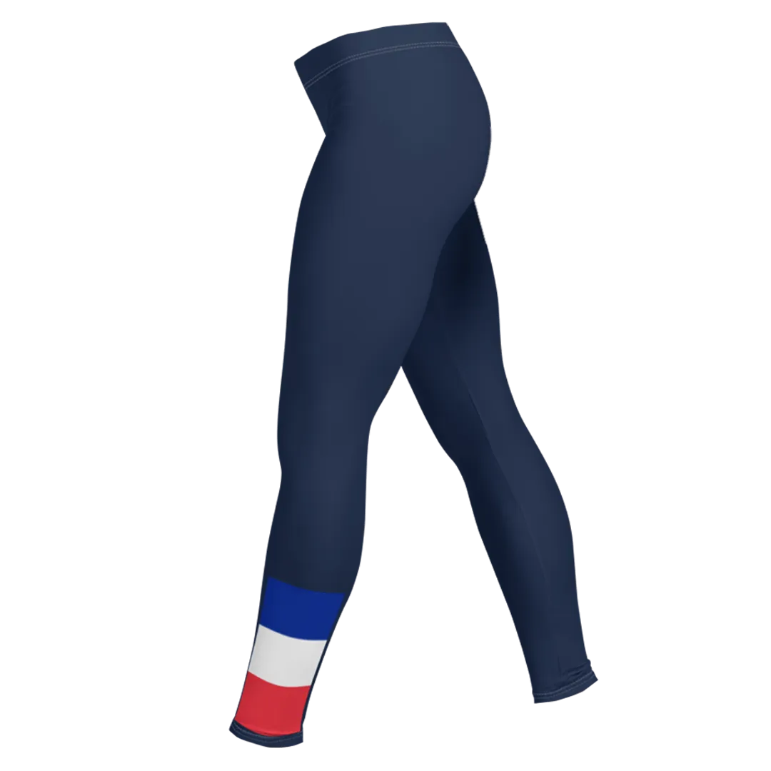 Women's France Small Flag Leggings