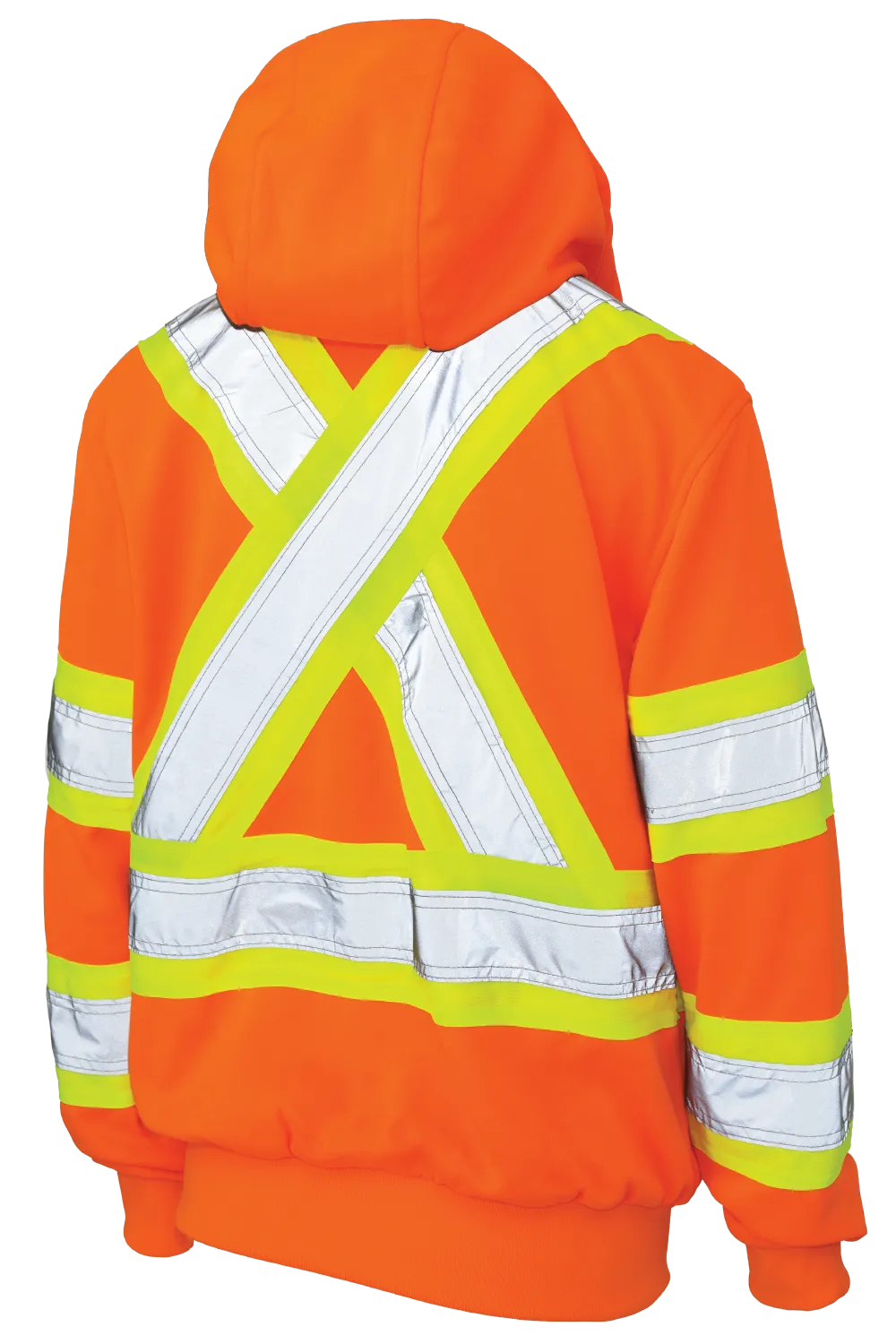 Women's Full Zip Unlined Fleece Safety Hoodie by Tough Duck - Style SJ42