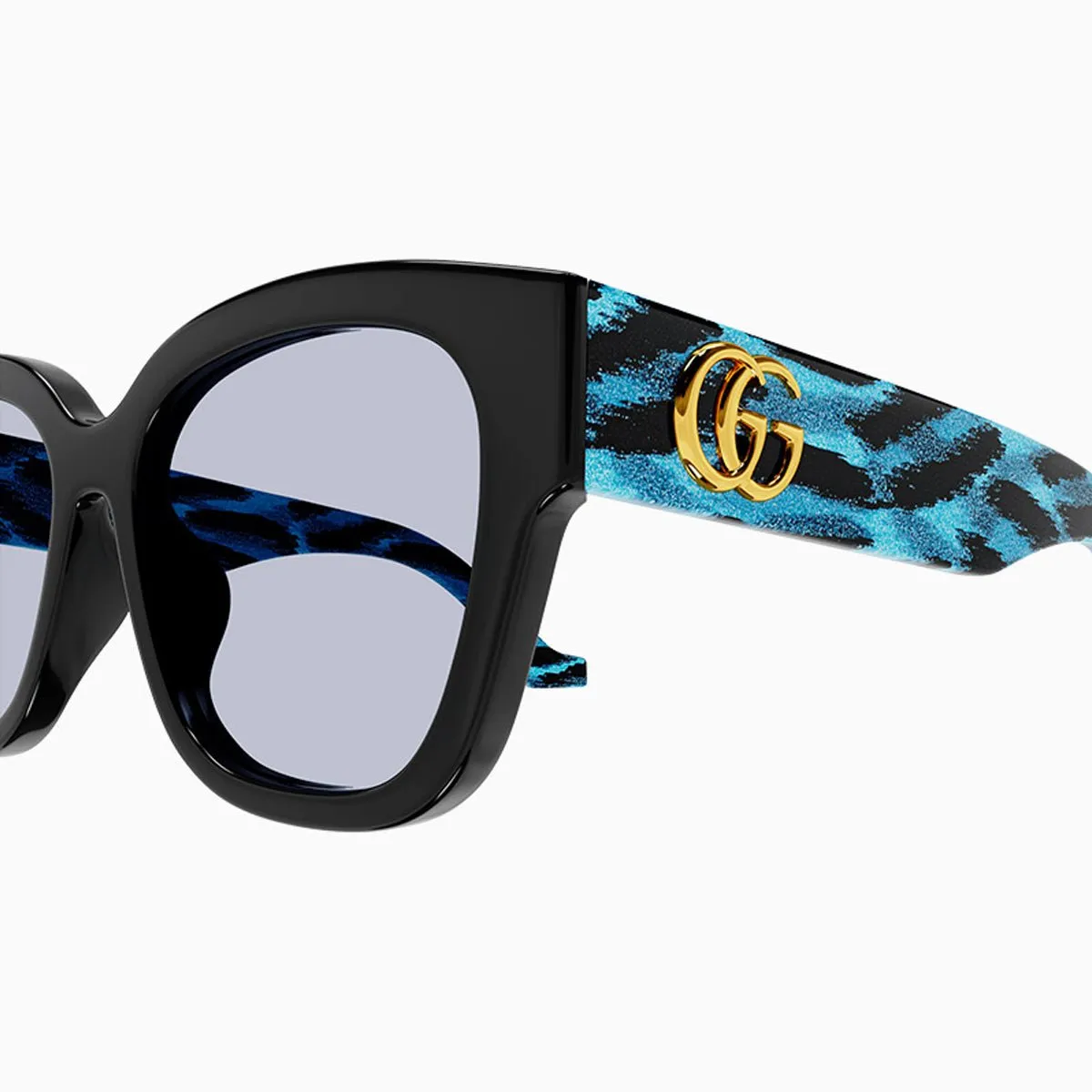 Women's GG Black Violet Sunglasses