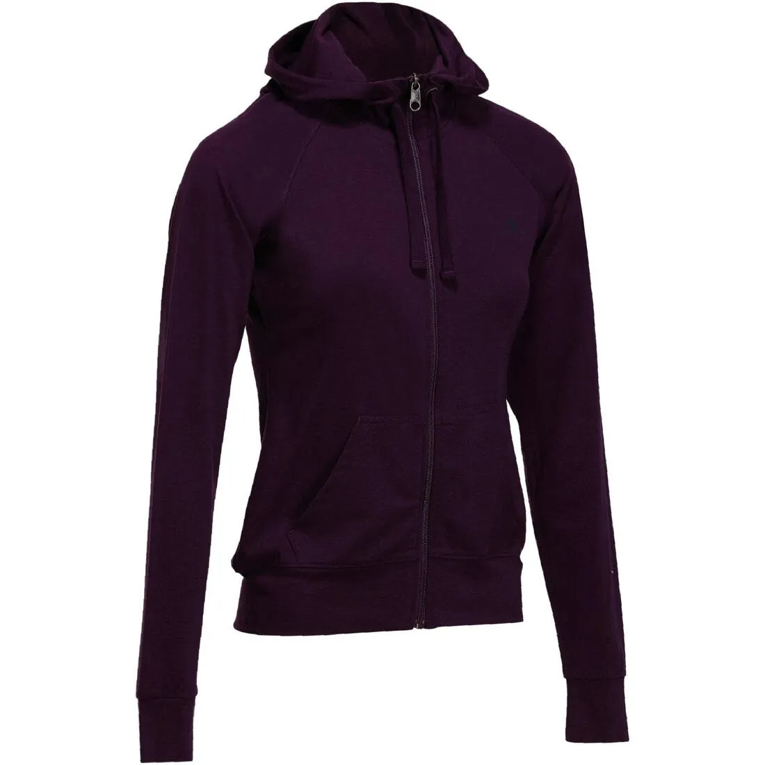 Women's Gym & Pilates Zip-Up Hooded Jacket - Burgundy