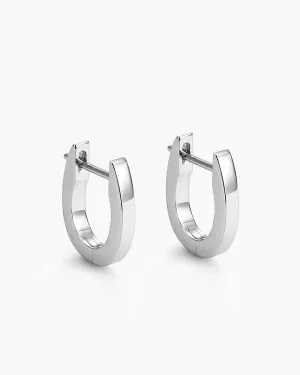 Women's Huggie Earrings - Silver