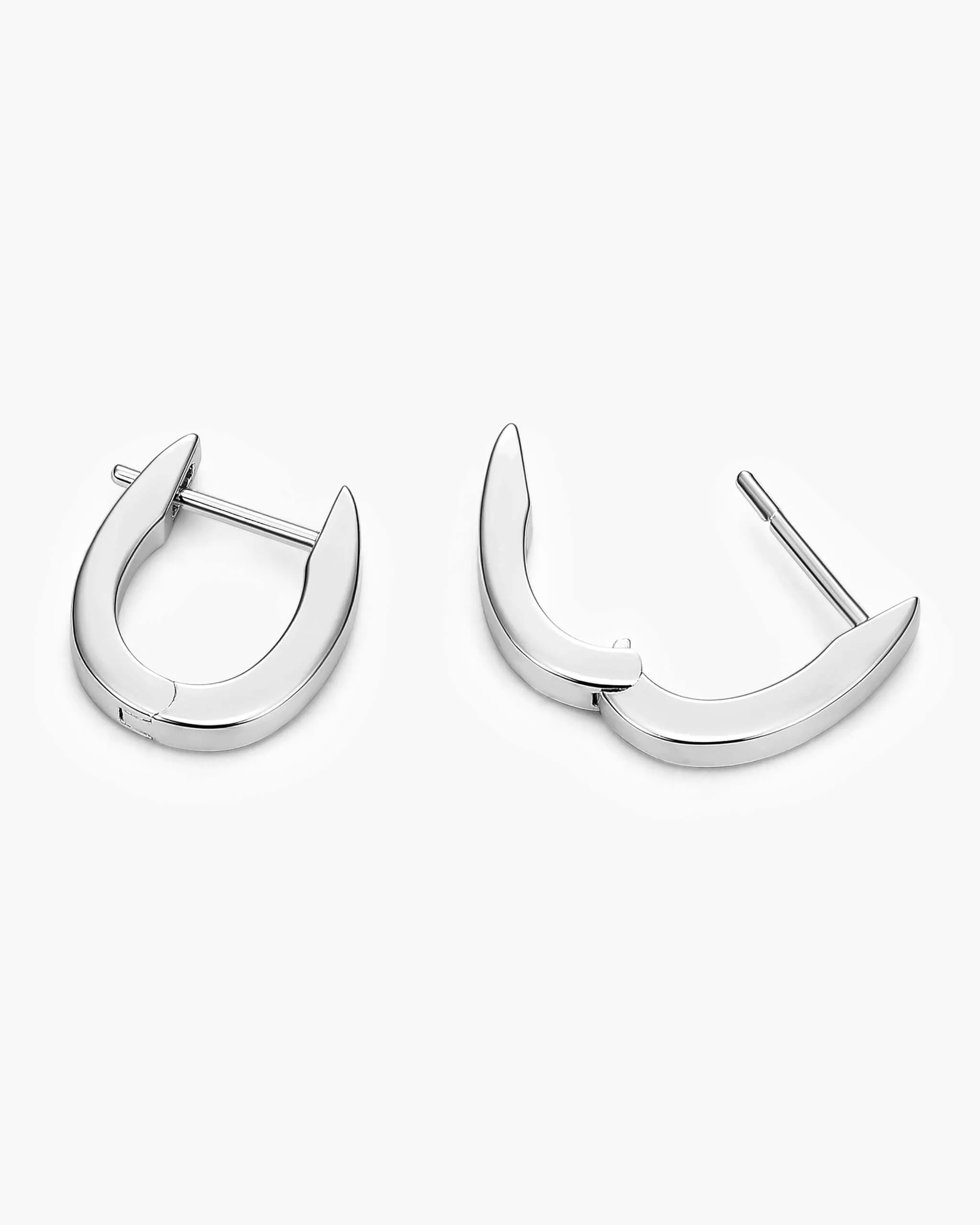 Women's Huggie Earrings - Silver