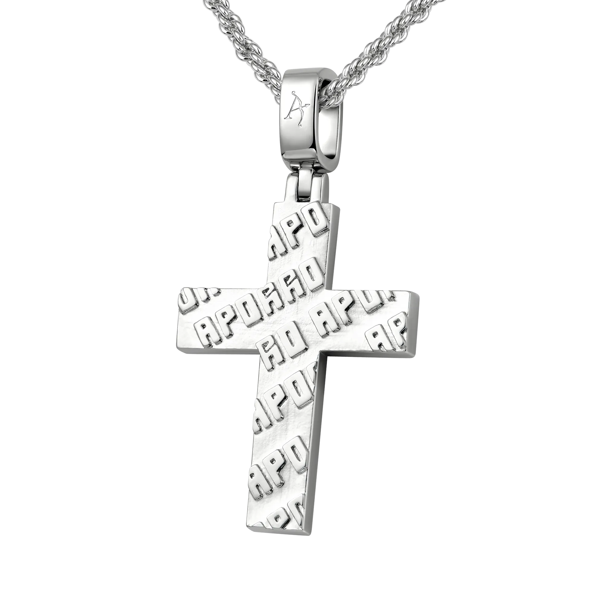 Women's Iced Double Layered Cross Pendant