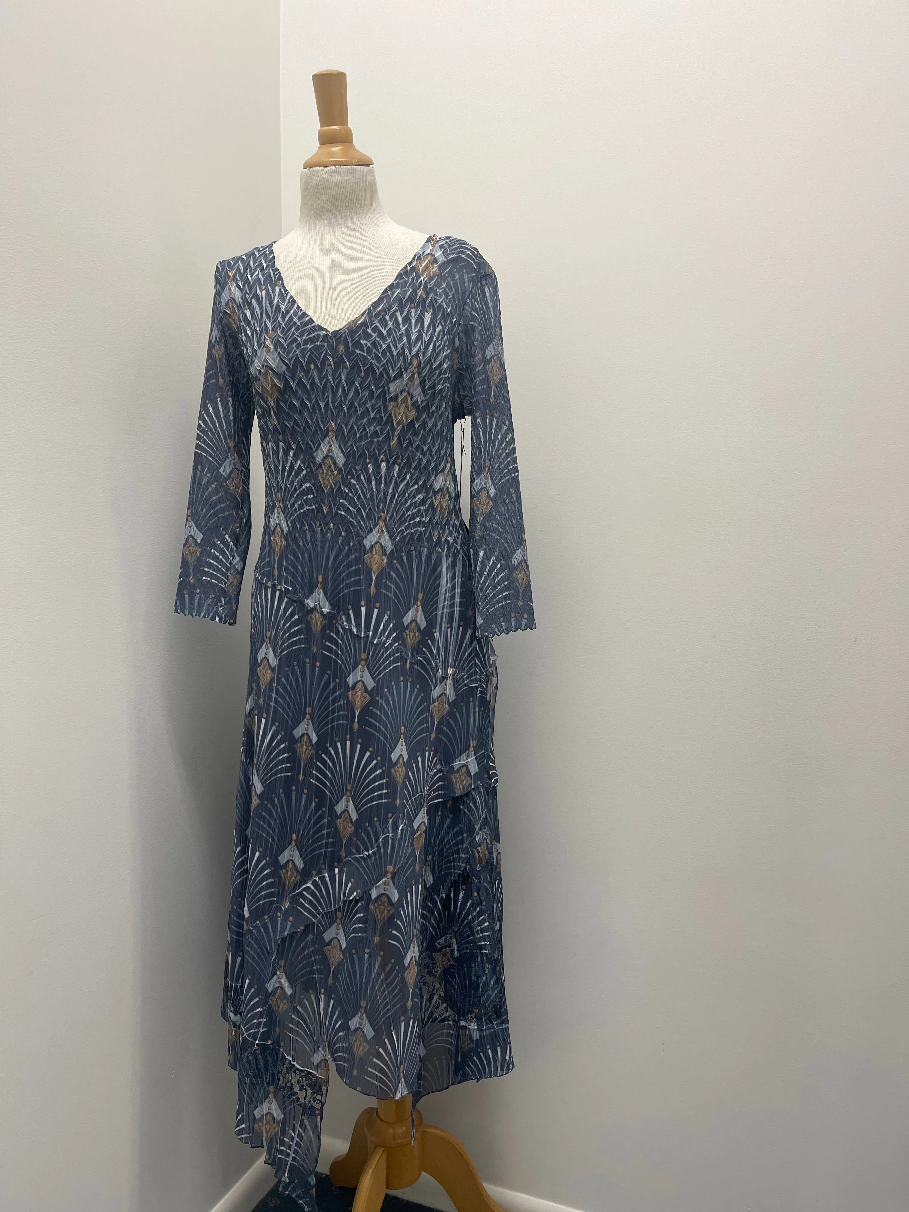 Women's Komarov | Vienna Party Dress | Grey and Taupe