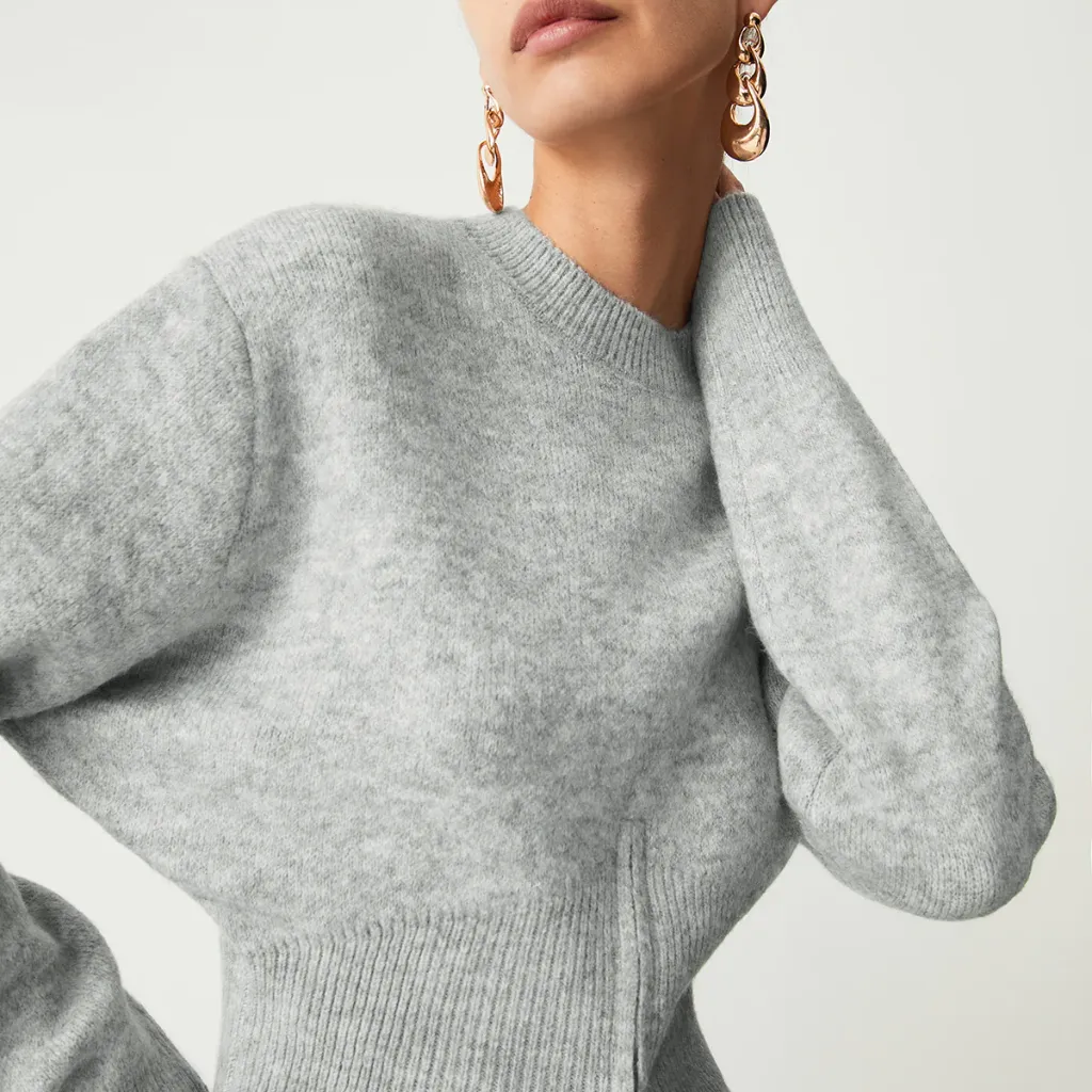 Women's Leisurely Pullover Waist Sweater