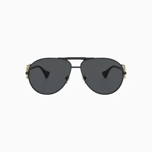 Women's Matte Black Dark Grey Sunglasses