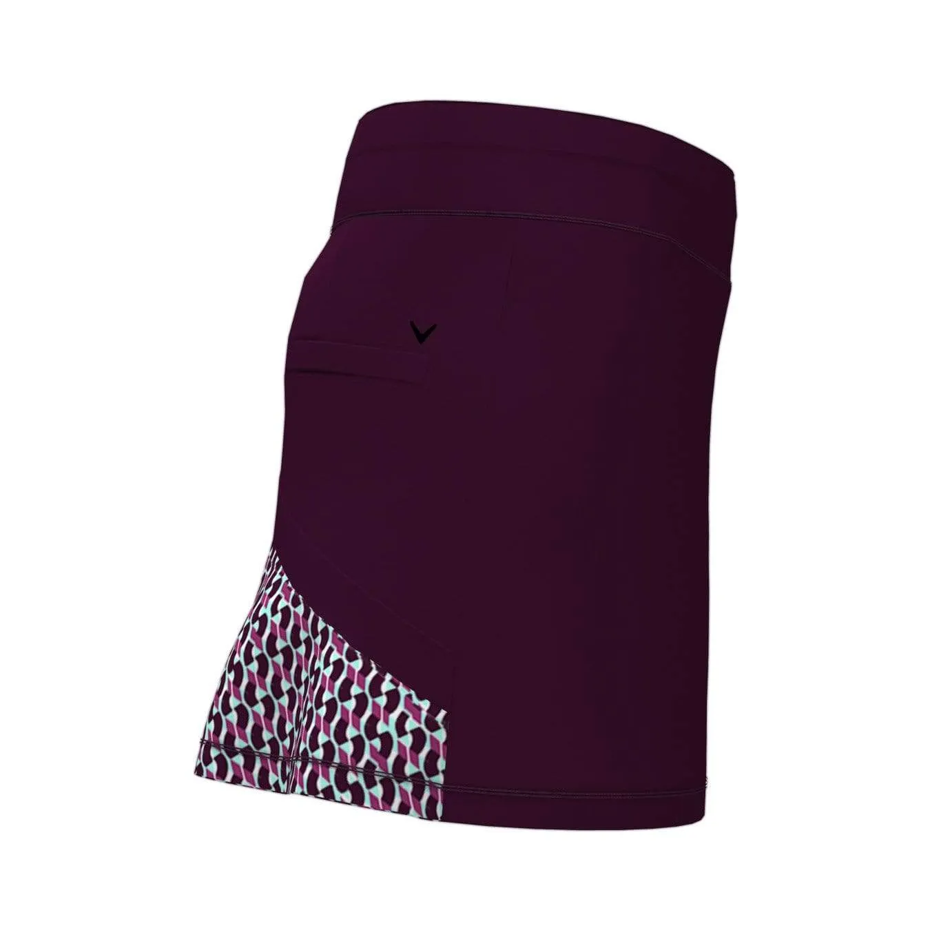 Womens Multi-Color Geo Print Stretch Skort