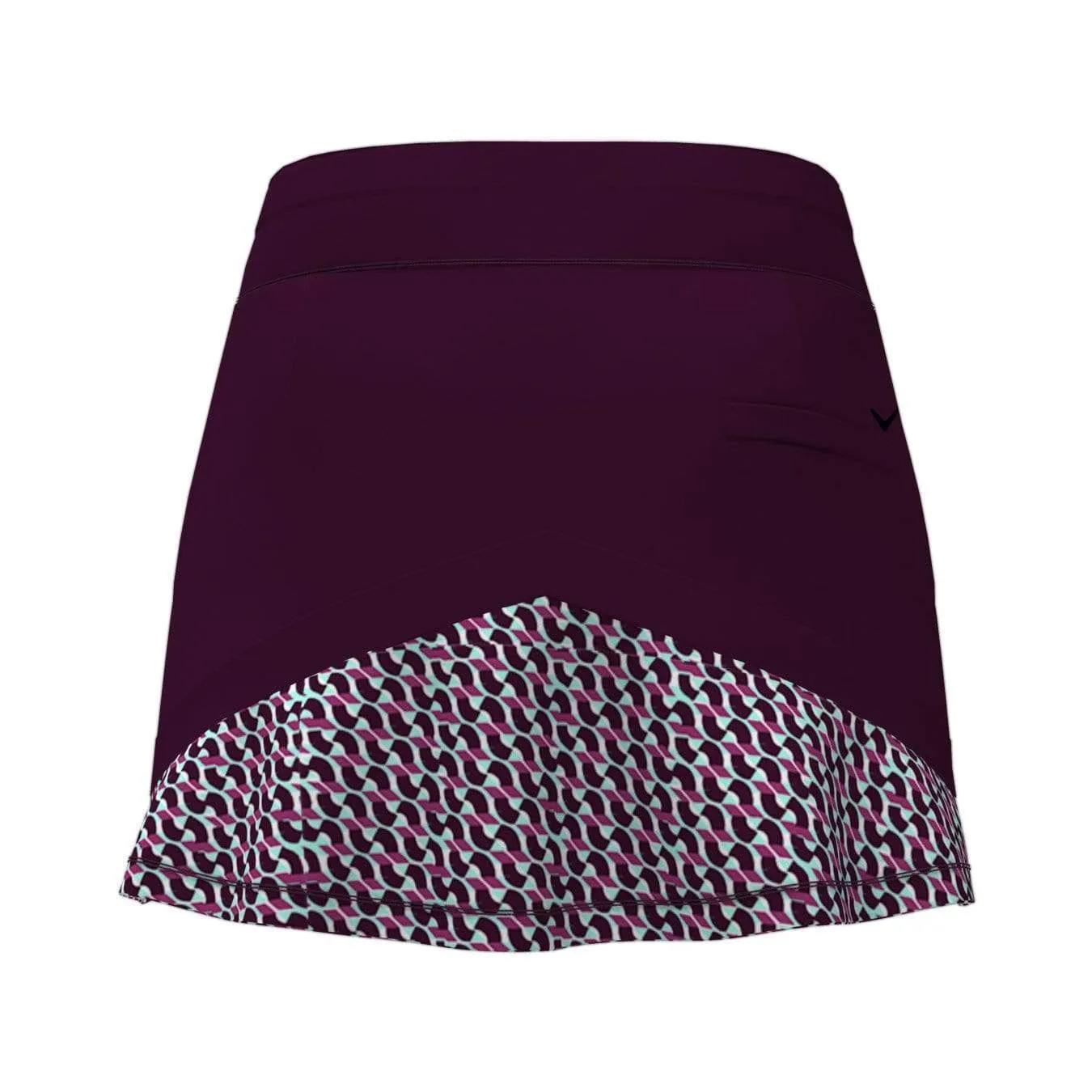 Womens Multi-Color Geo Print Stretch Skort