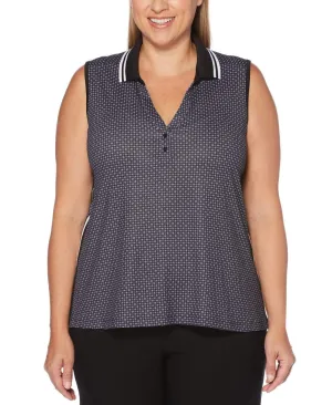 Womens Plus Mini Foulard Polo
