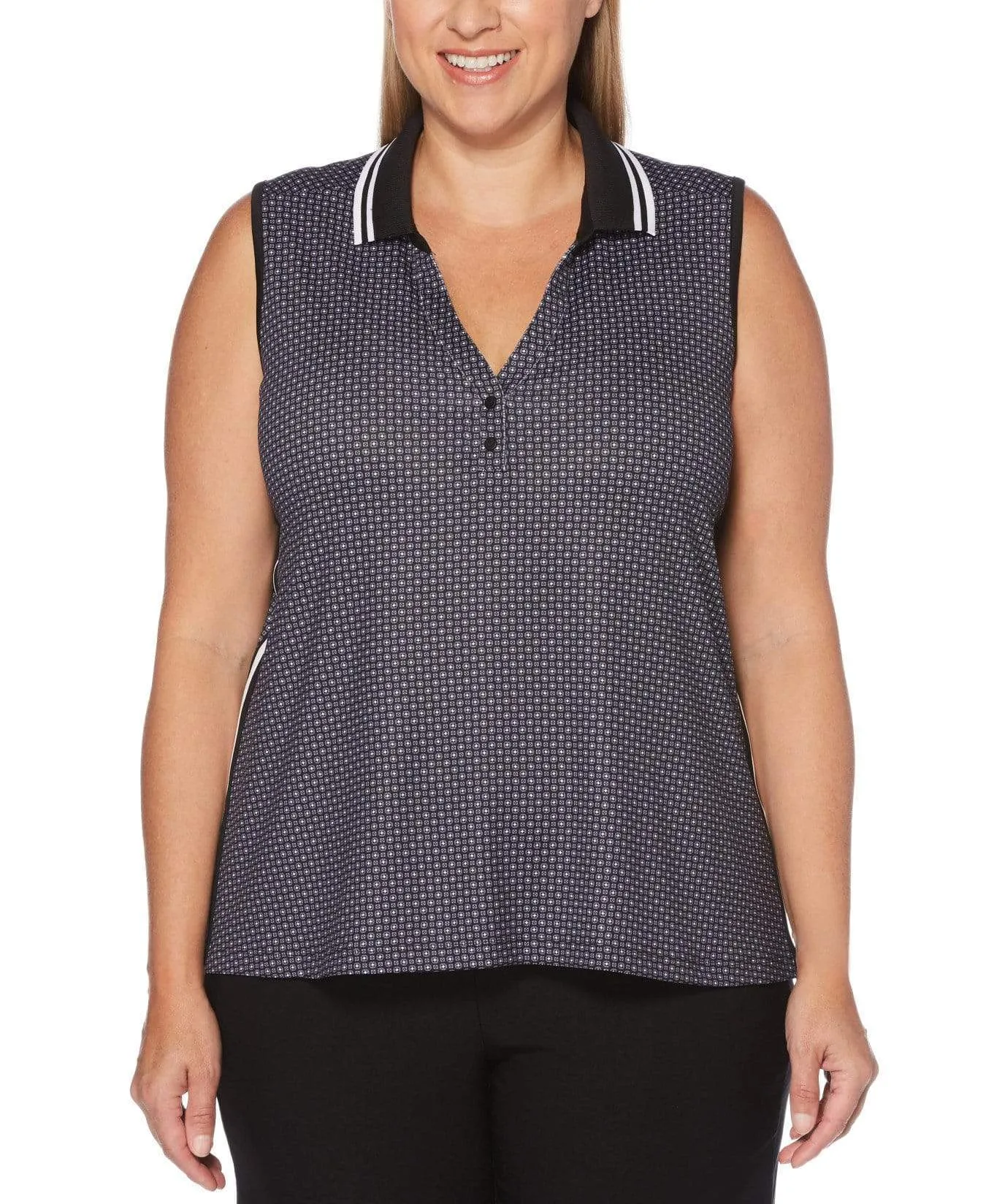 Womens Plus Mini Foulard Polo