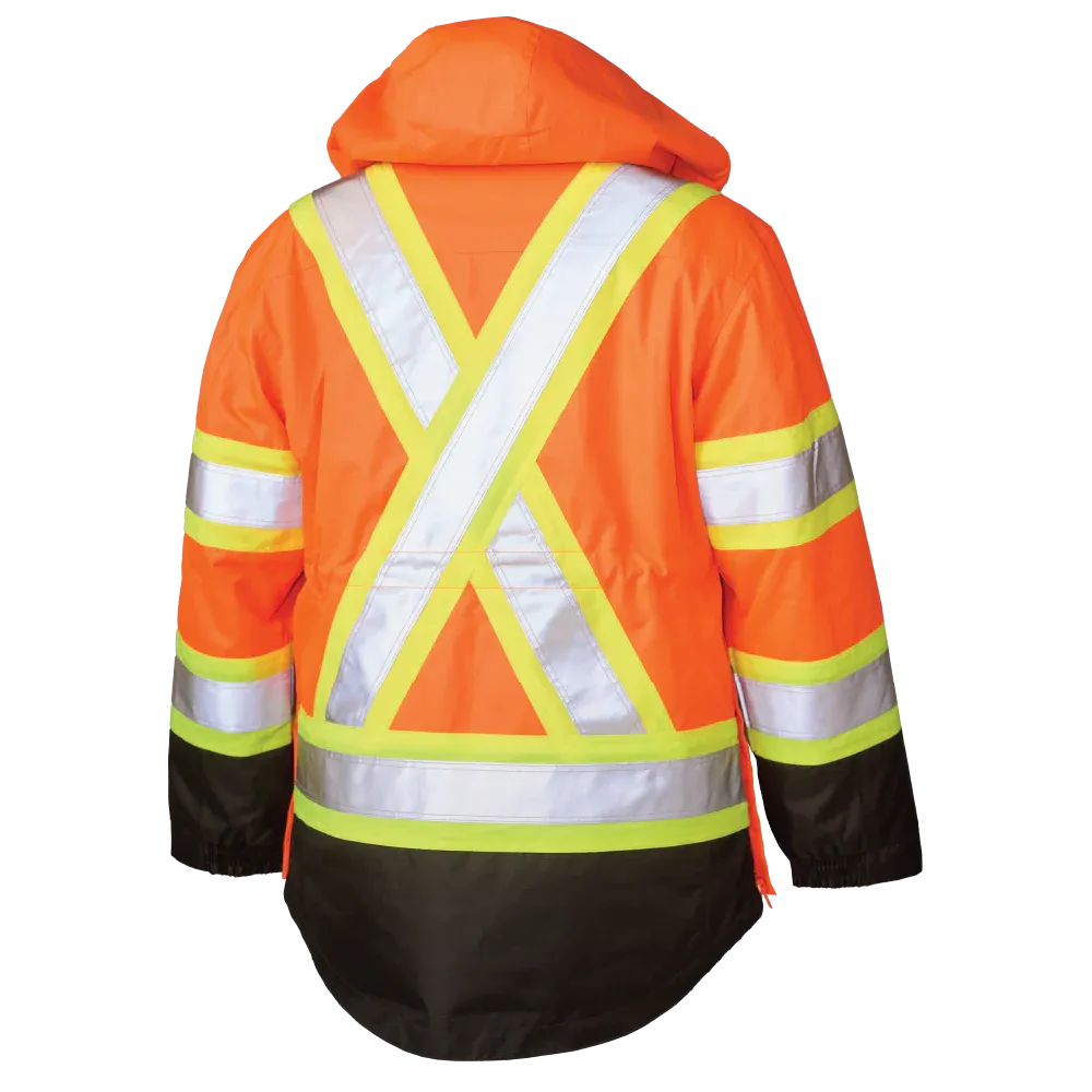 Women's Poly Oxford 5-In-1 Safety Jacket by Tough Duck - Style SJ46