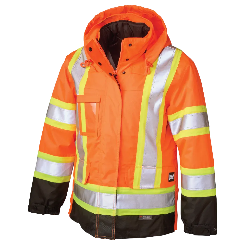 Women's Poly Oxford 5-In-1 Safety Jacket by Tough Duck - Style SJ46