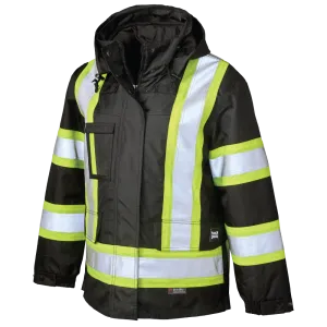 Women's Poly Oxford 5-In-1 Safety Jacket by Tough Duck - Style SJ46