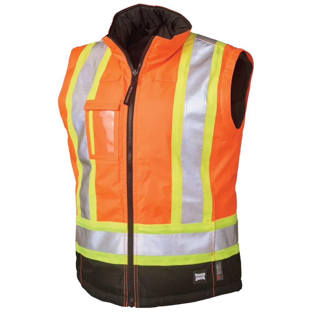 Women's Poly Oxford 5-In-1 Safety Jacket by Tough Duck - Style SJ46