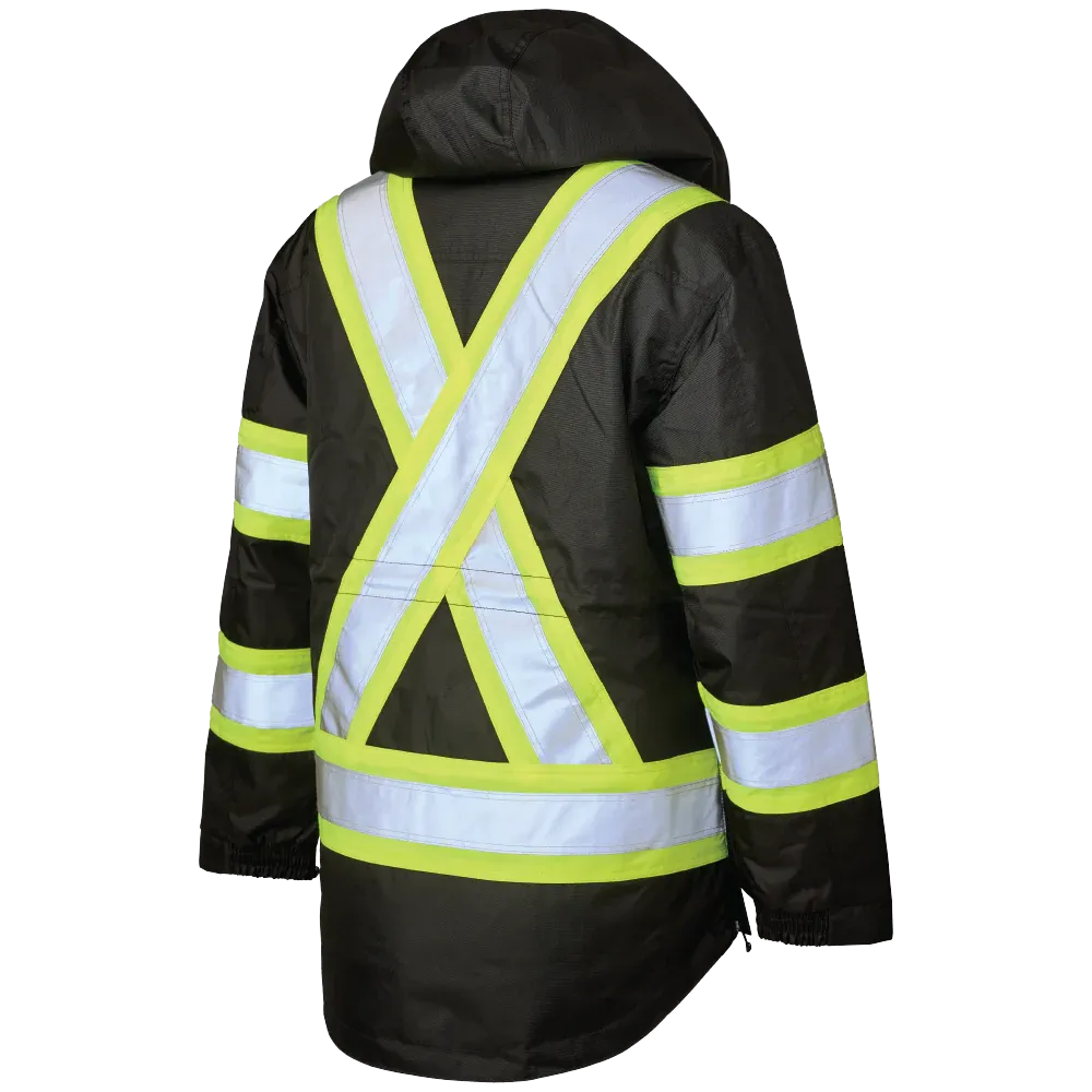 Women's Poly Oxford 5-In-1 Safety Jacket by Tough Duck - Style SJ46