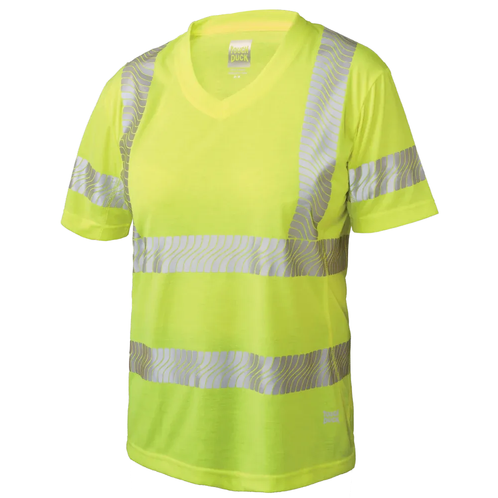 Women's Polyester Jersey Short Sleeve Safety T-Shirt by Tough Duck - Style ST23