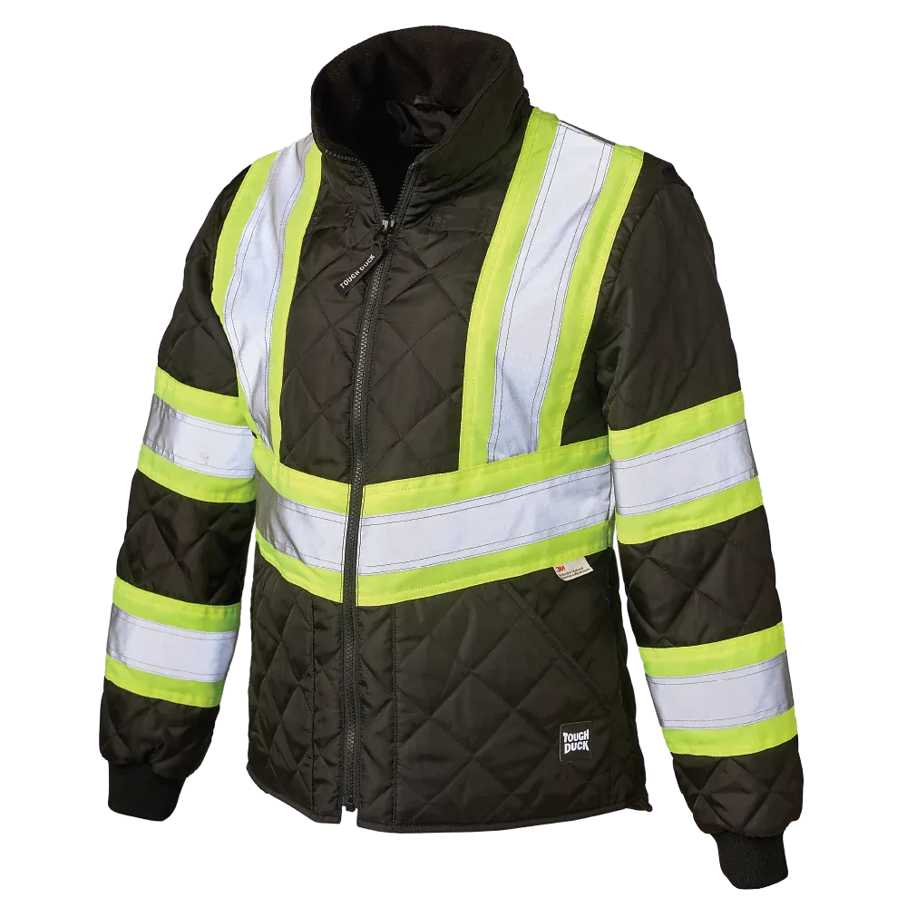 Women's Quilted Safety Freezer Jacket by Tough Duck - Style SJ47