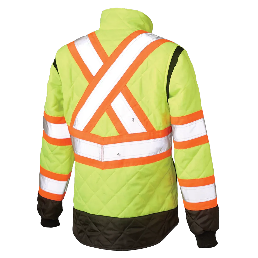 Women's Quilted Safety Freezer Jacket by Tough Duck - Style SJ47