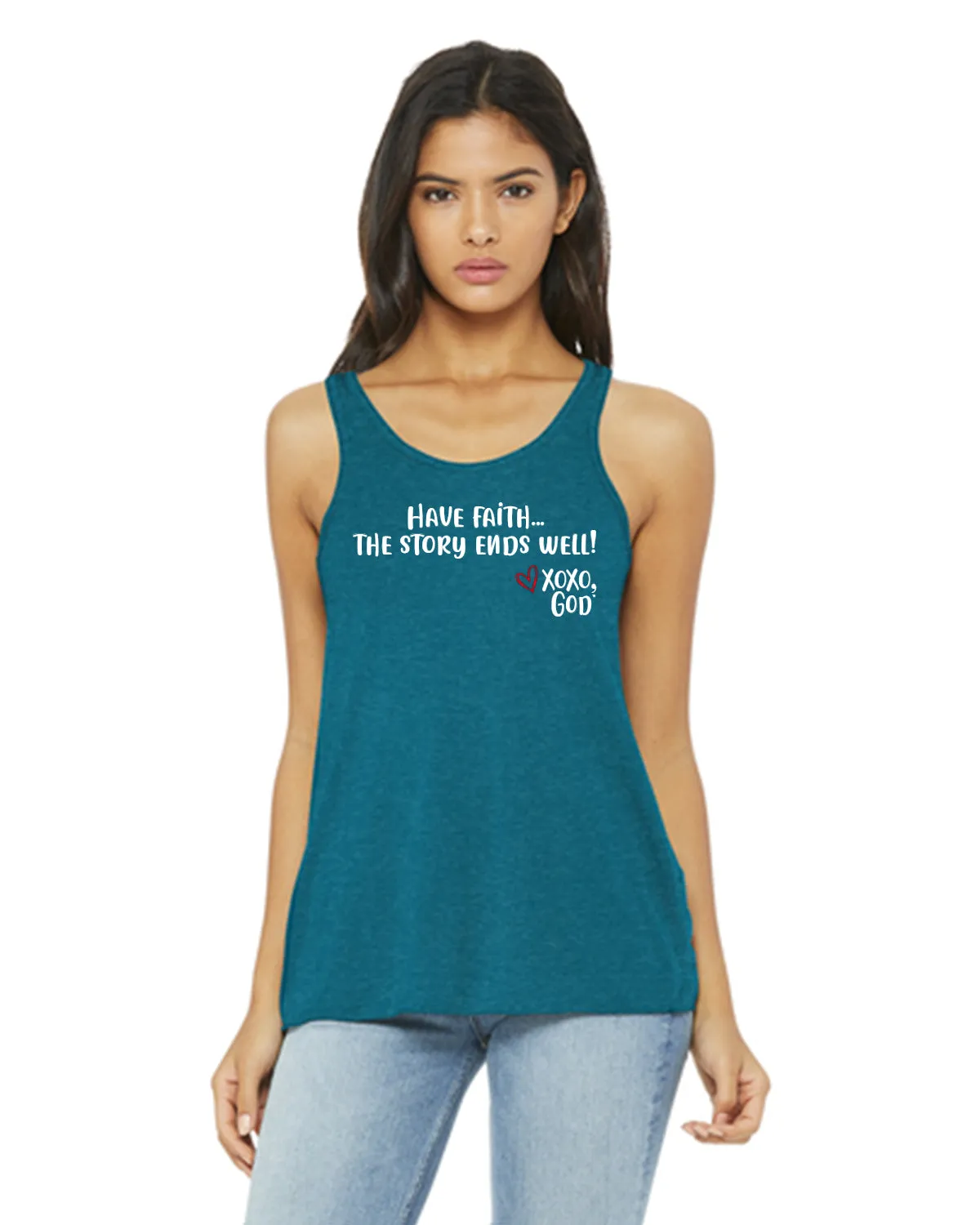 Women's Racerback Tank - Have Faith...the story ends well!