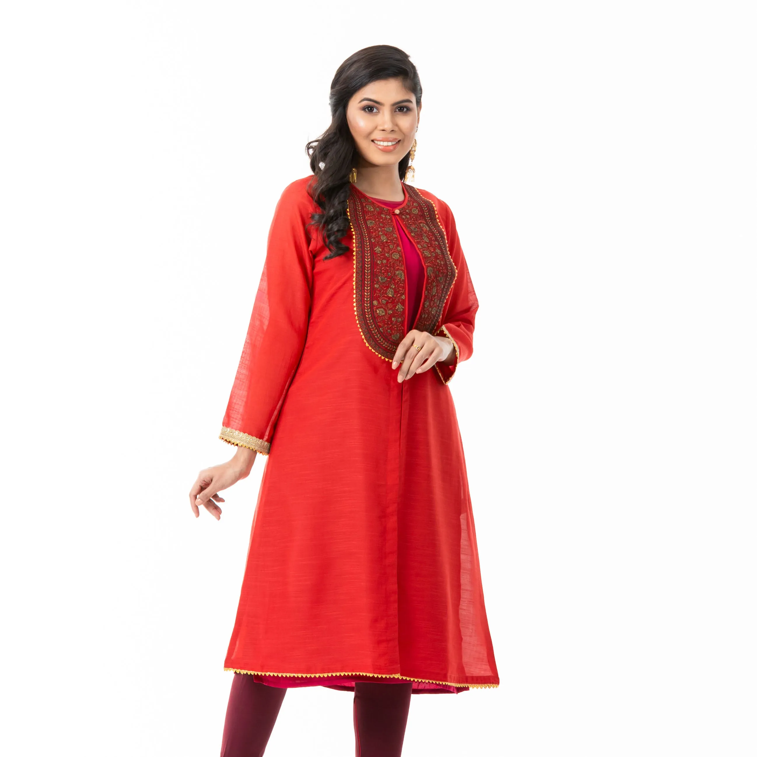 Womens Red Shrug