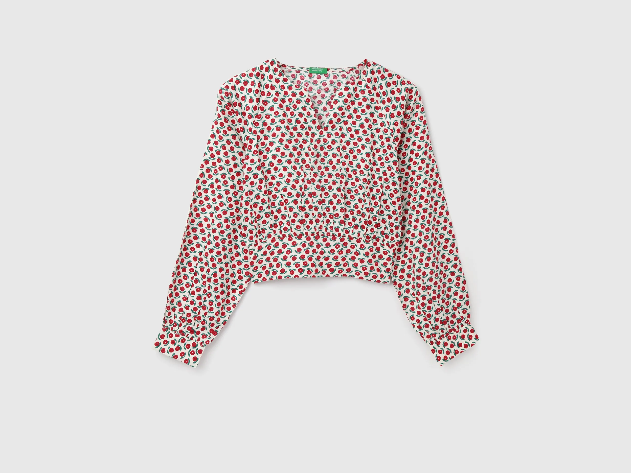 Women's Regular Fit V-Neck Floral Tops